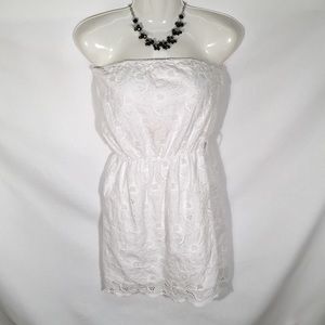 Corey Lynn Calter Strapless White Sun Dress Size 2
